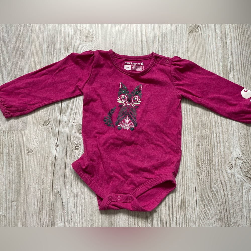 5/$20 - Carhartt Long Sleeve Bodysuit - Pink